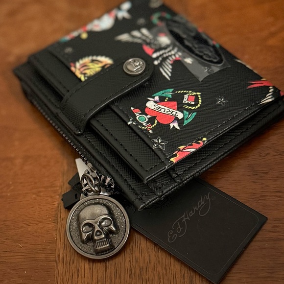 Ed Hardy Card Holder Wallet NWT - Picture 5 of 11